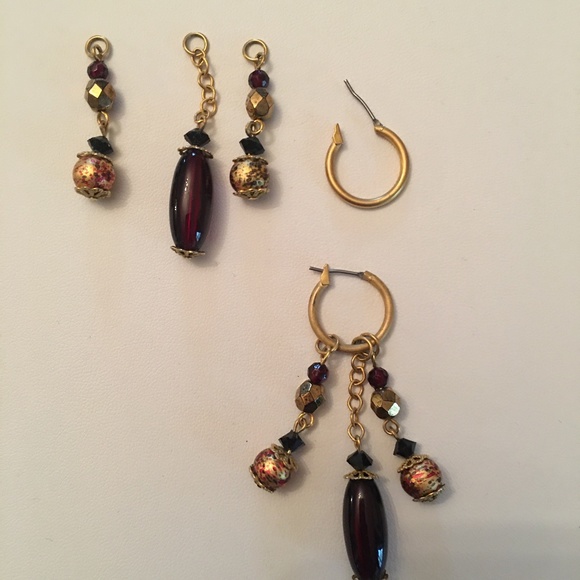 HOST PICK! Convertible Drop / Hoop Earrings - Picture 2 of 2